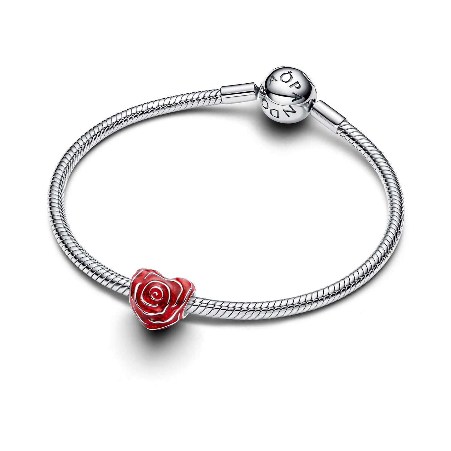 Rose Hjerte Charm