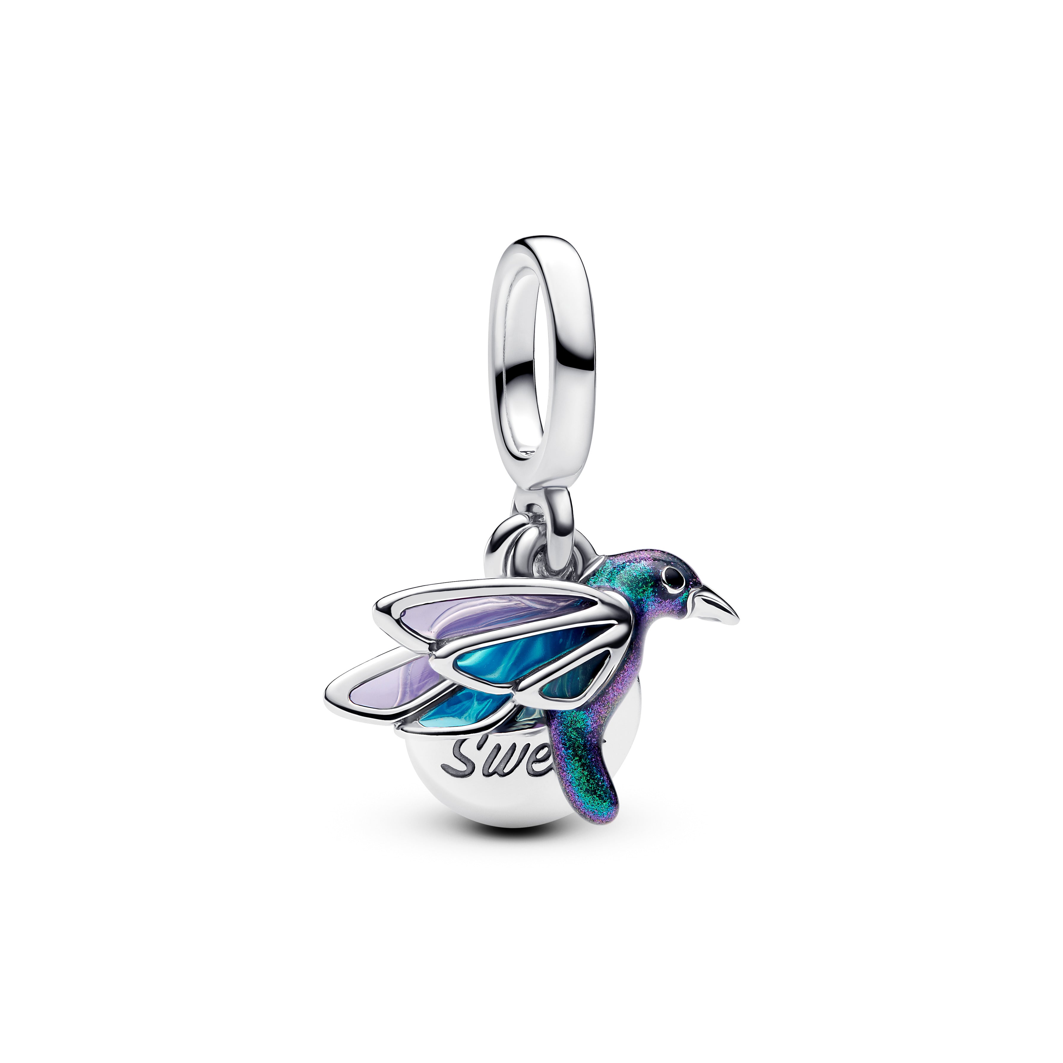Kolibri Charm med dobbeltvedhæng