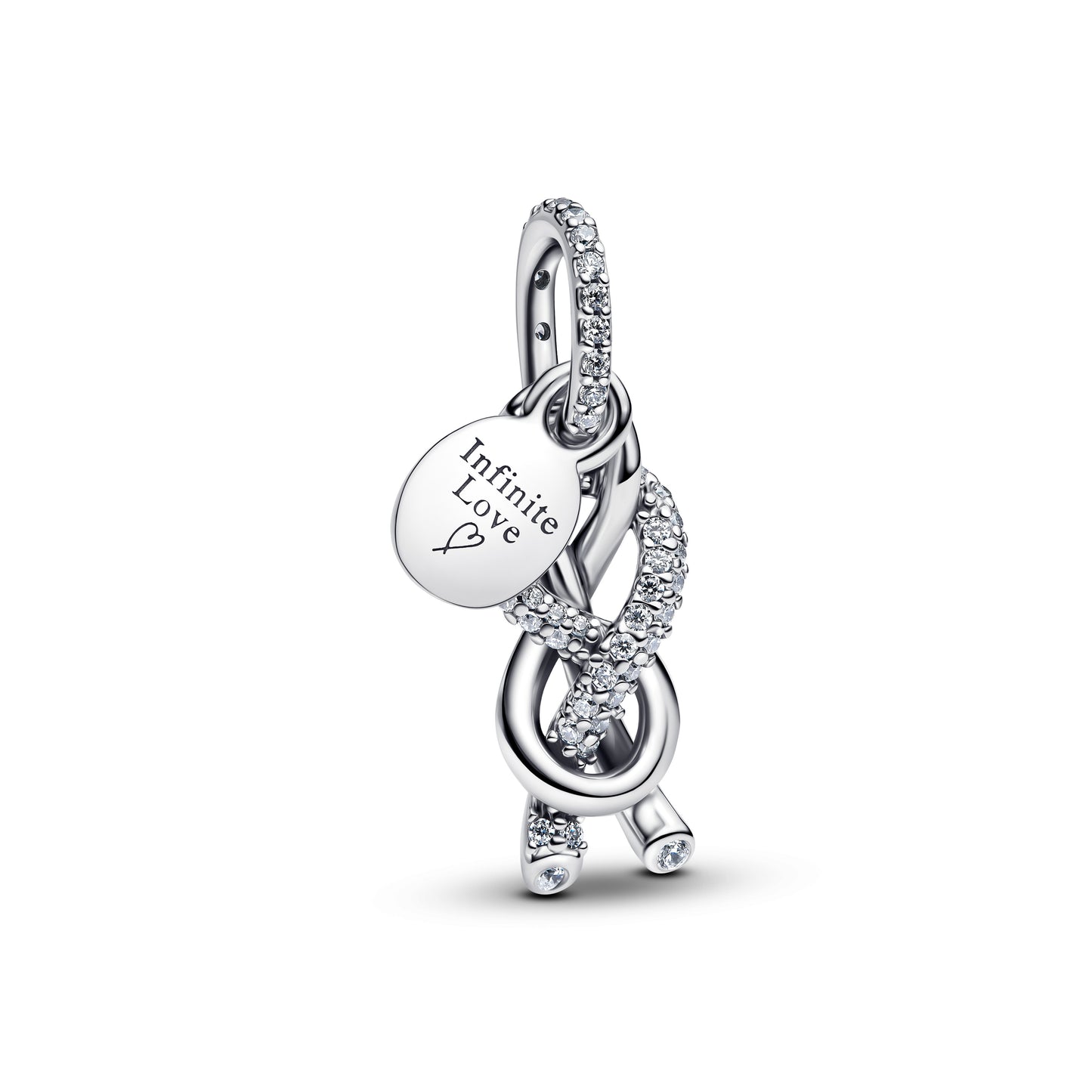 Pavé Uendelighedknude Charm