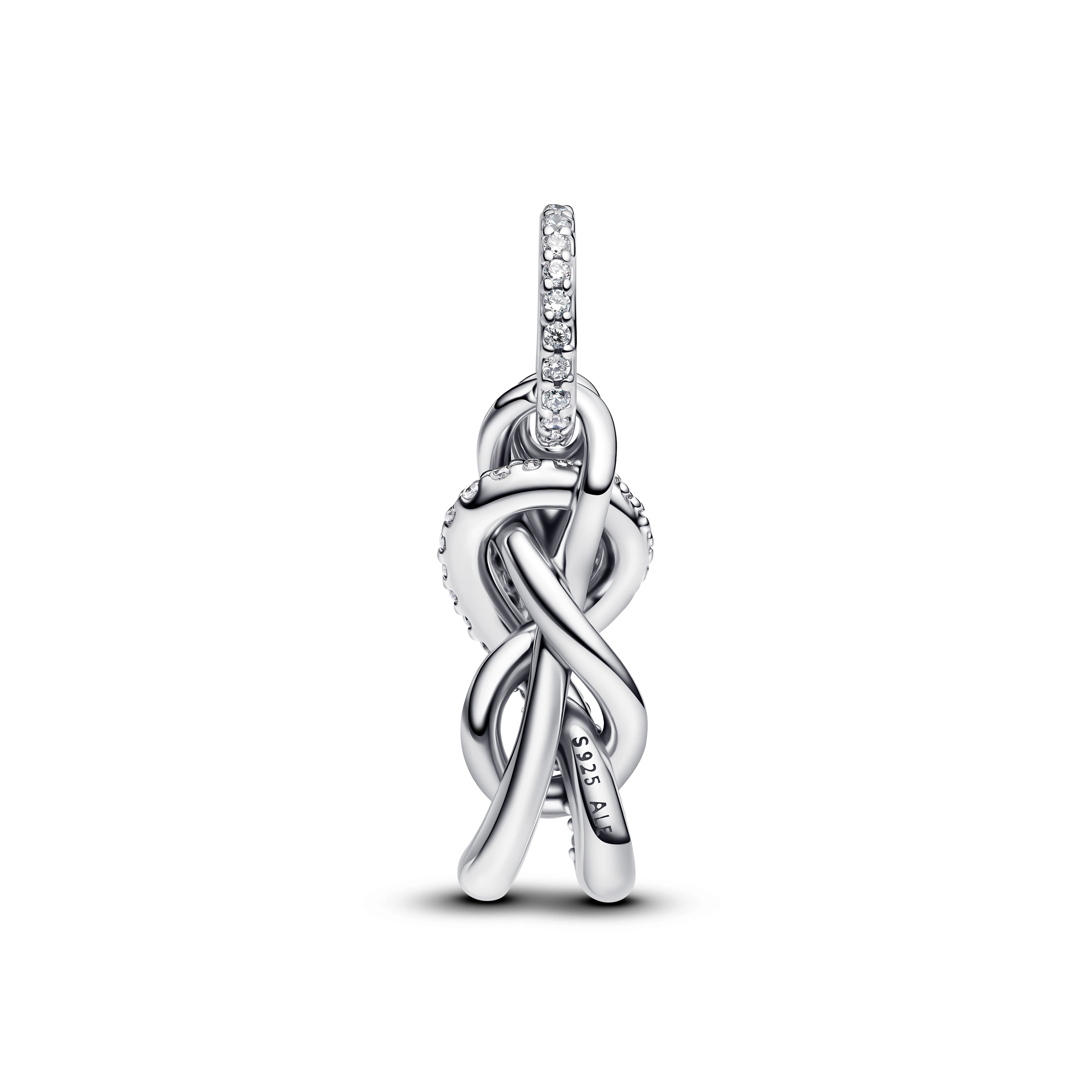 Pavé Uendelighedknude Charm