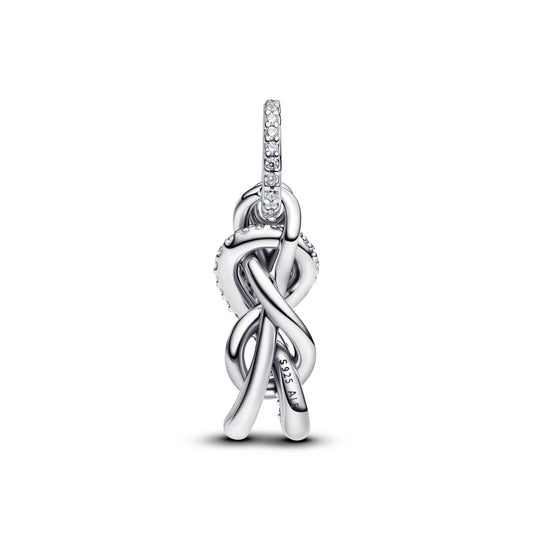 Pavé Uendelighedknude Charm