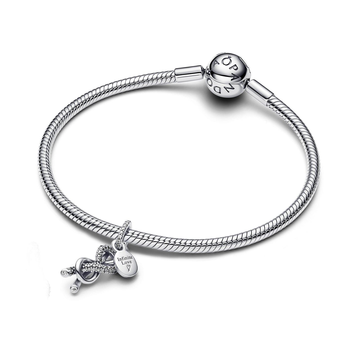 Pavé Uendelighedknude Charm