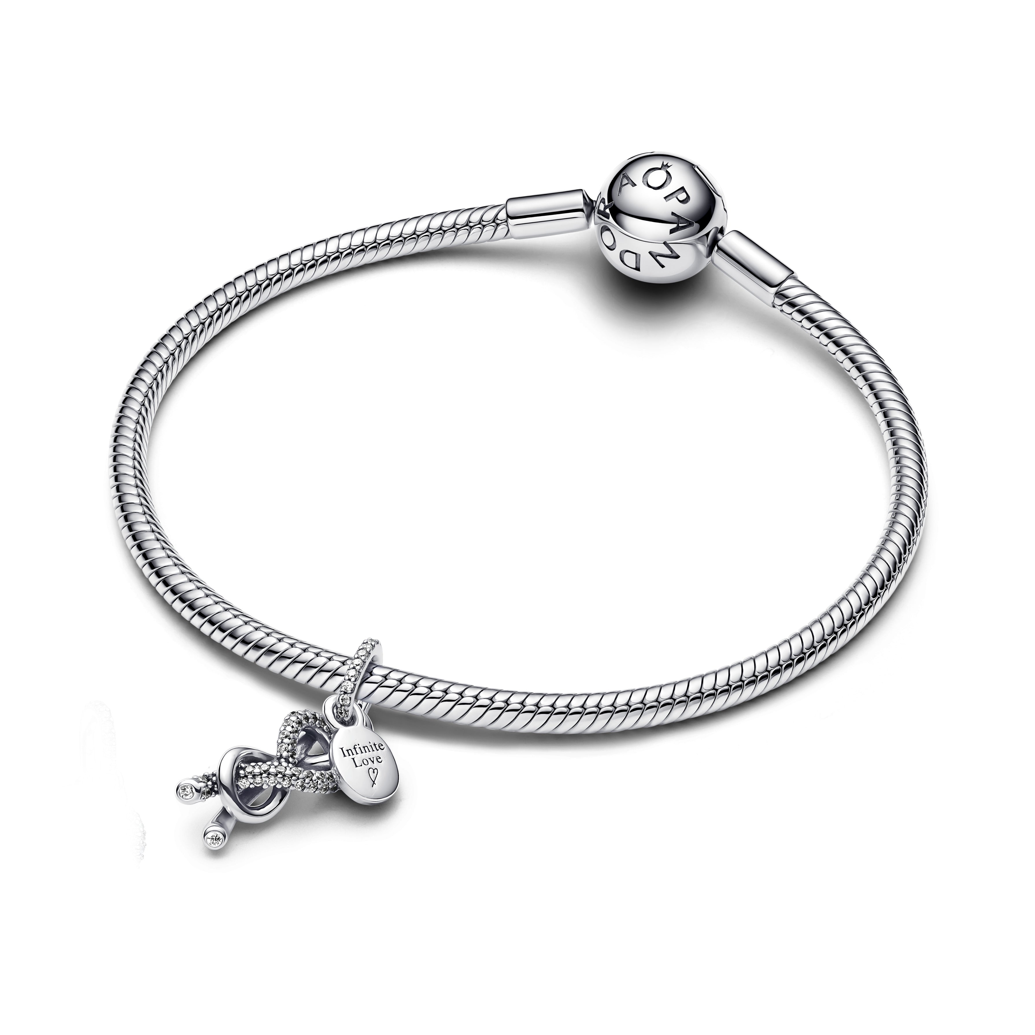 Pavé Uendelighedknude Charm