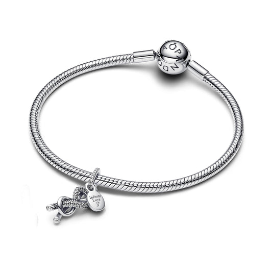 Pavé Uendelighedknude Charm