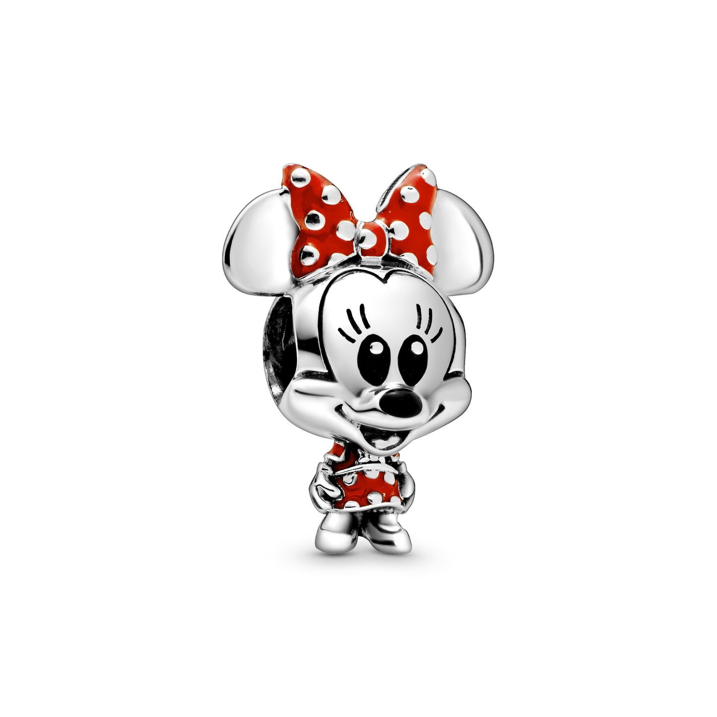 Disney Minnie Mouse Prikket Kjole & Sløjfe Charm