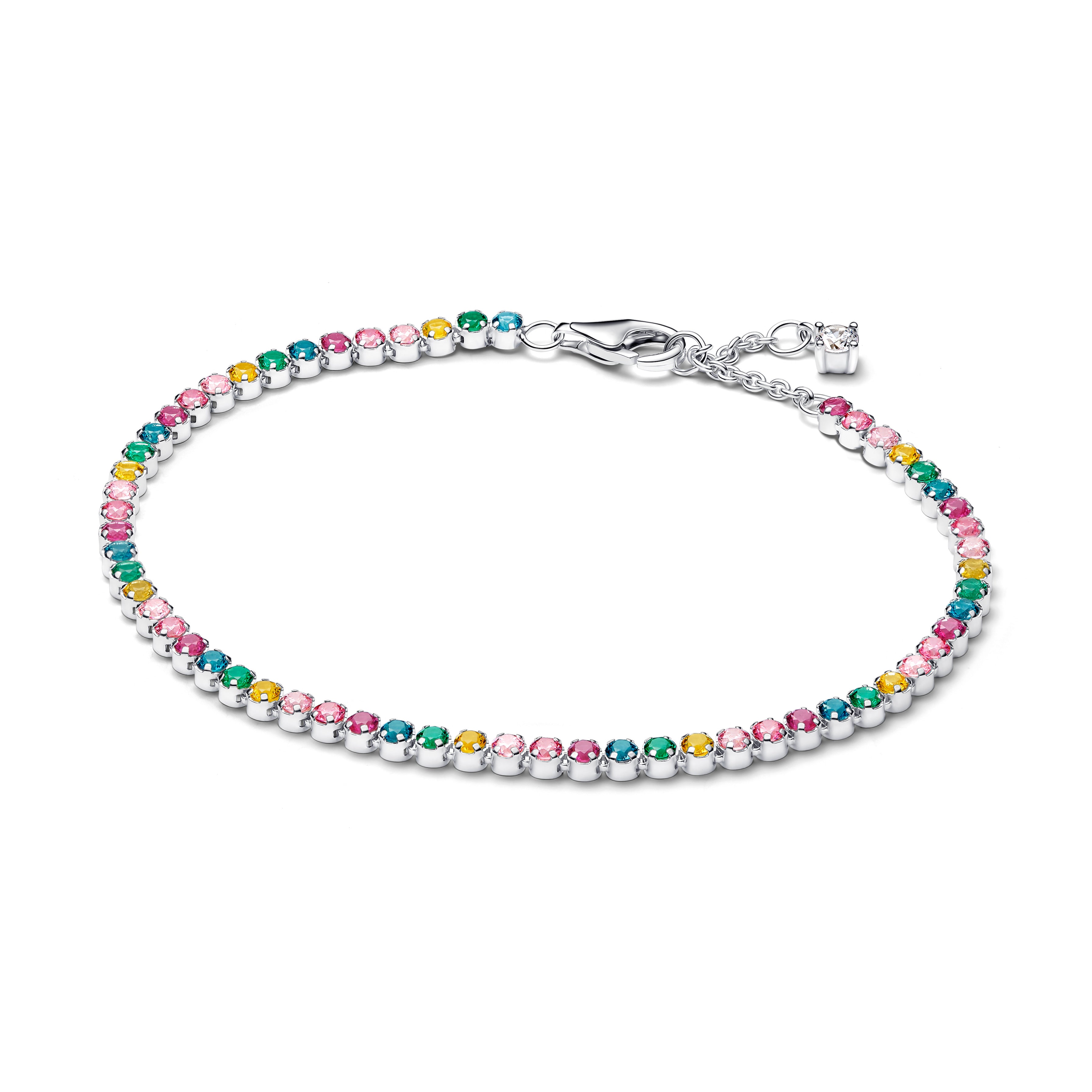 Regnbuefarvet Tennisarmbånd