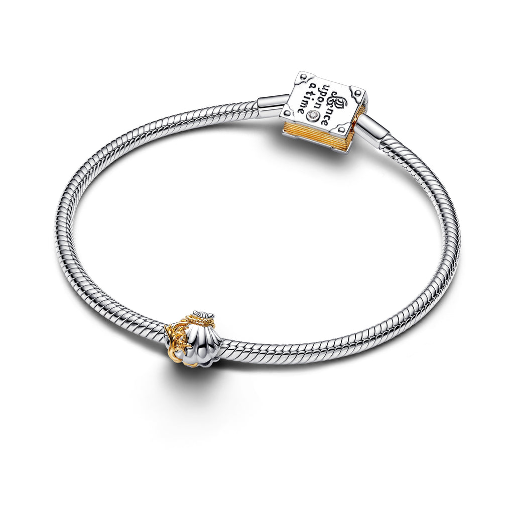 Disney Princess Ariel Muslingeskal Laboratorieskabt Diamant To-tonet Charm