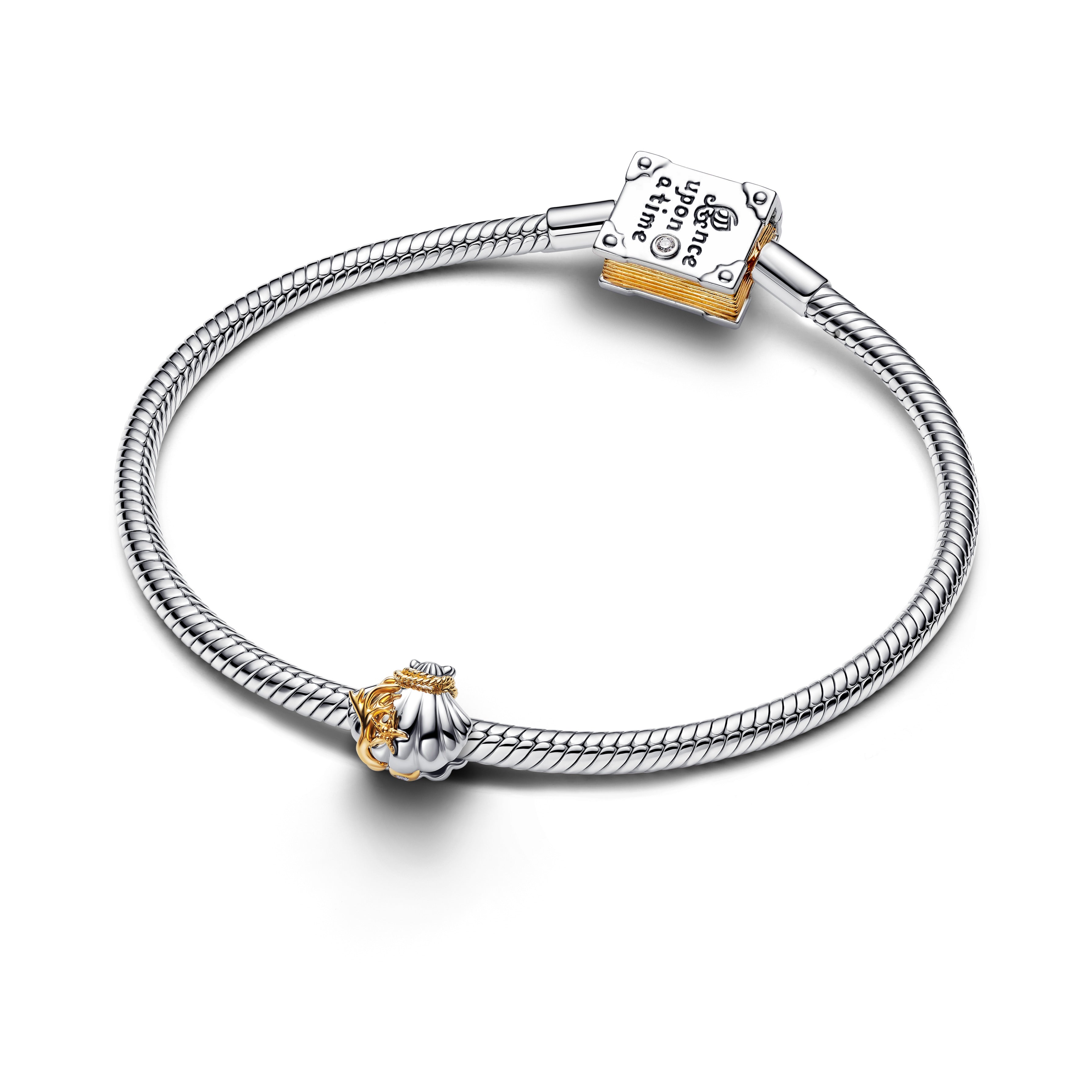 Disney Princess Ariel Muslingeskal Laboratorieskabt Diamant To-tonet Charm