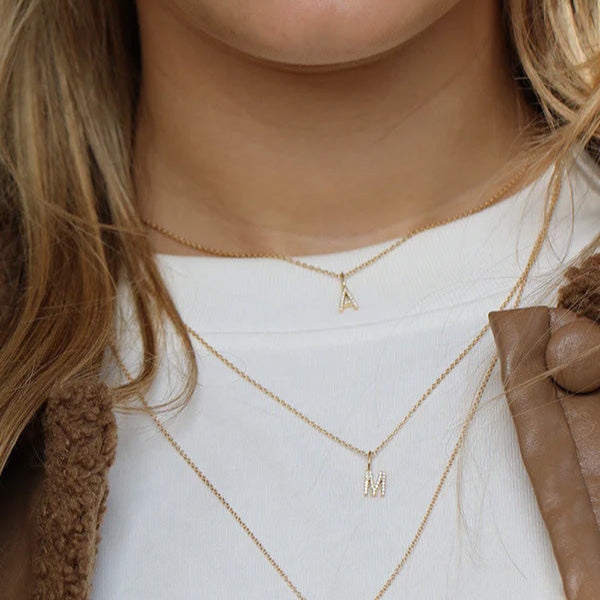 My G diamant vedhæng - 18kt Rødguld