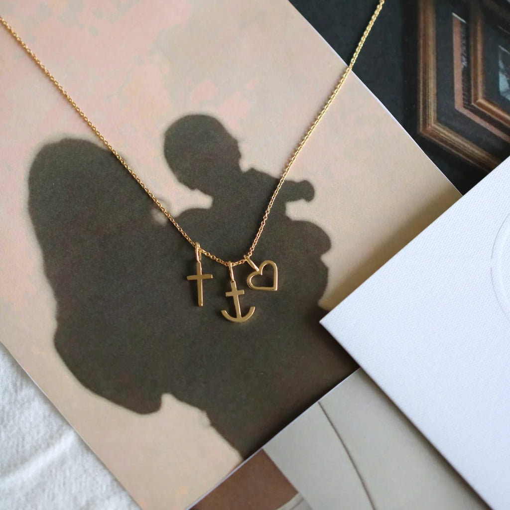 Symbols Open Heart vedhæng - 18kt Rødguld