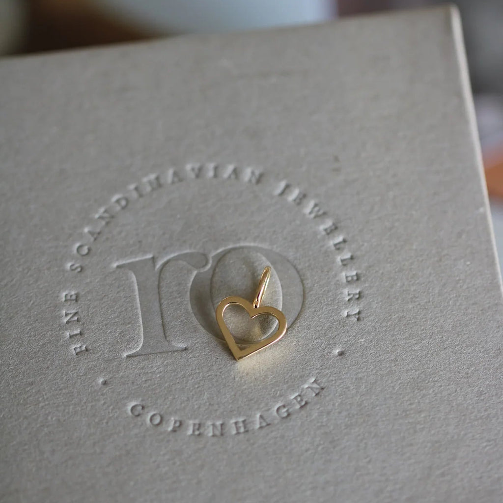 Symbols Open Heart vedhæng - 18kt Rødguld