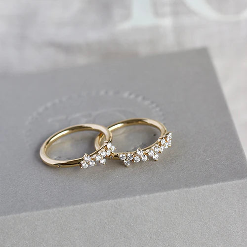 Fryd diamantring L - 18kt Rødguld