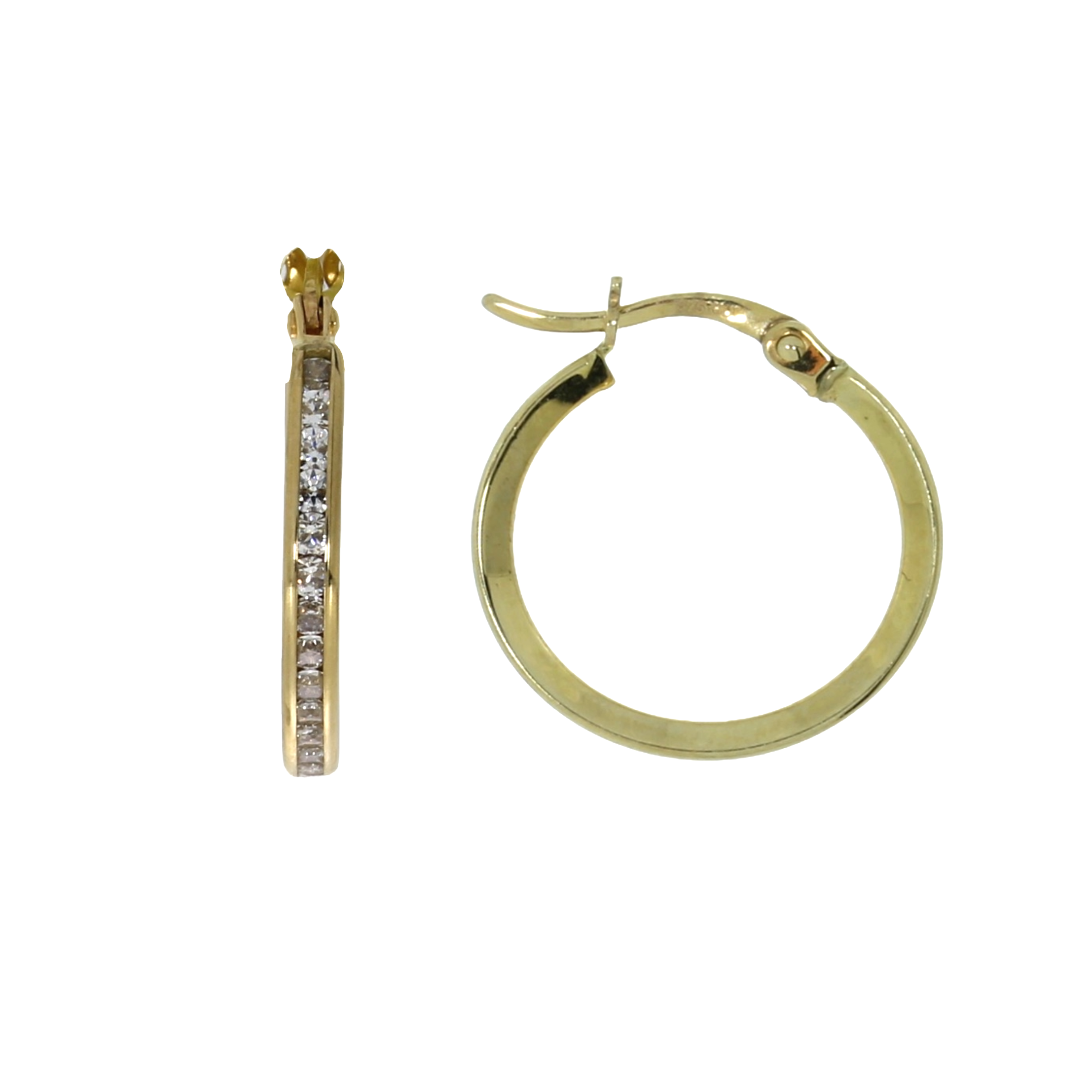 9 Karat Funklende Creoler