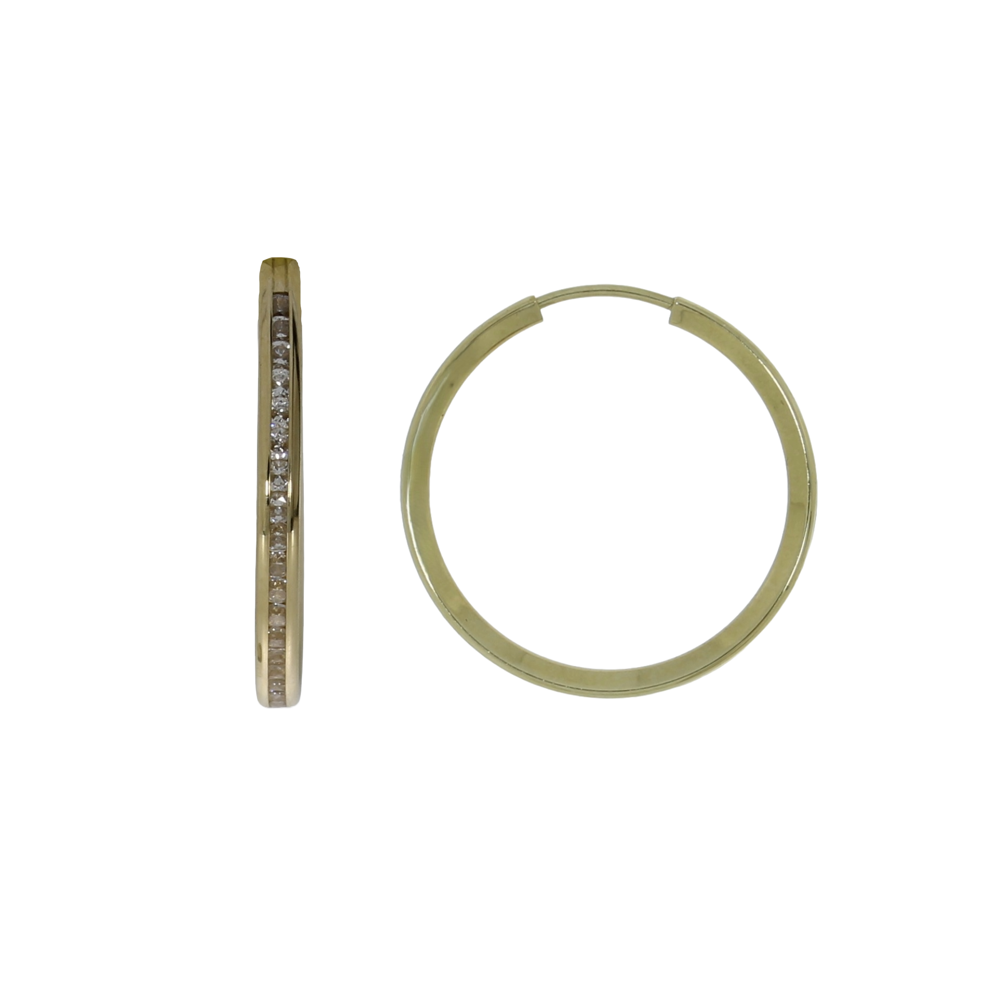 9 Karat Funklende Creoler