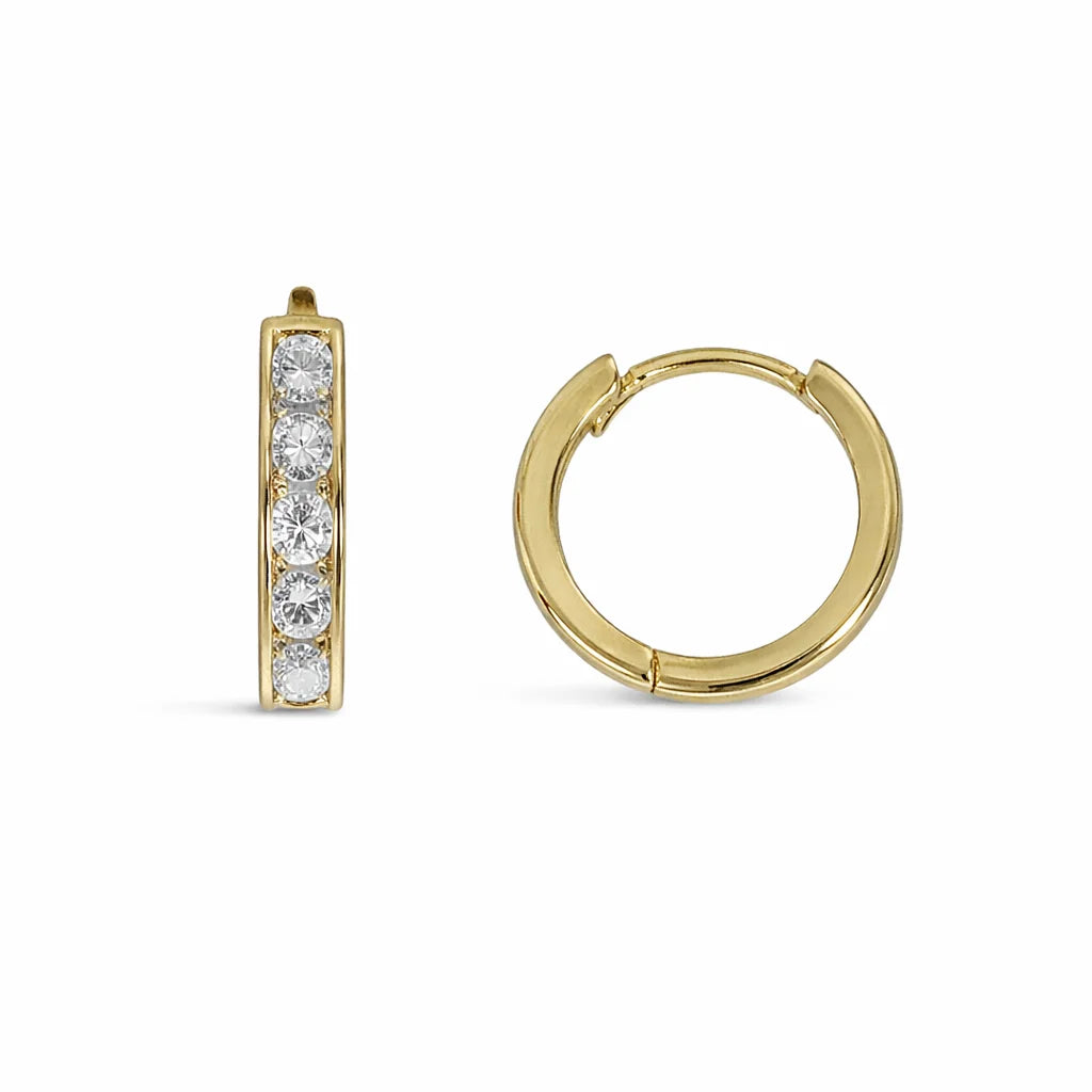 9 Karat Funklende Creoler