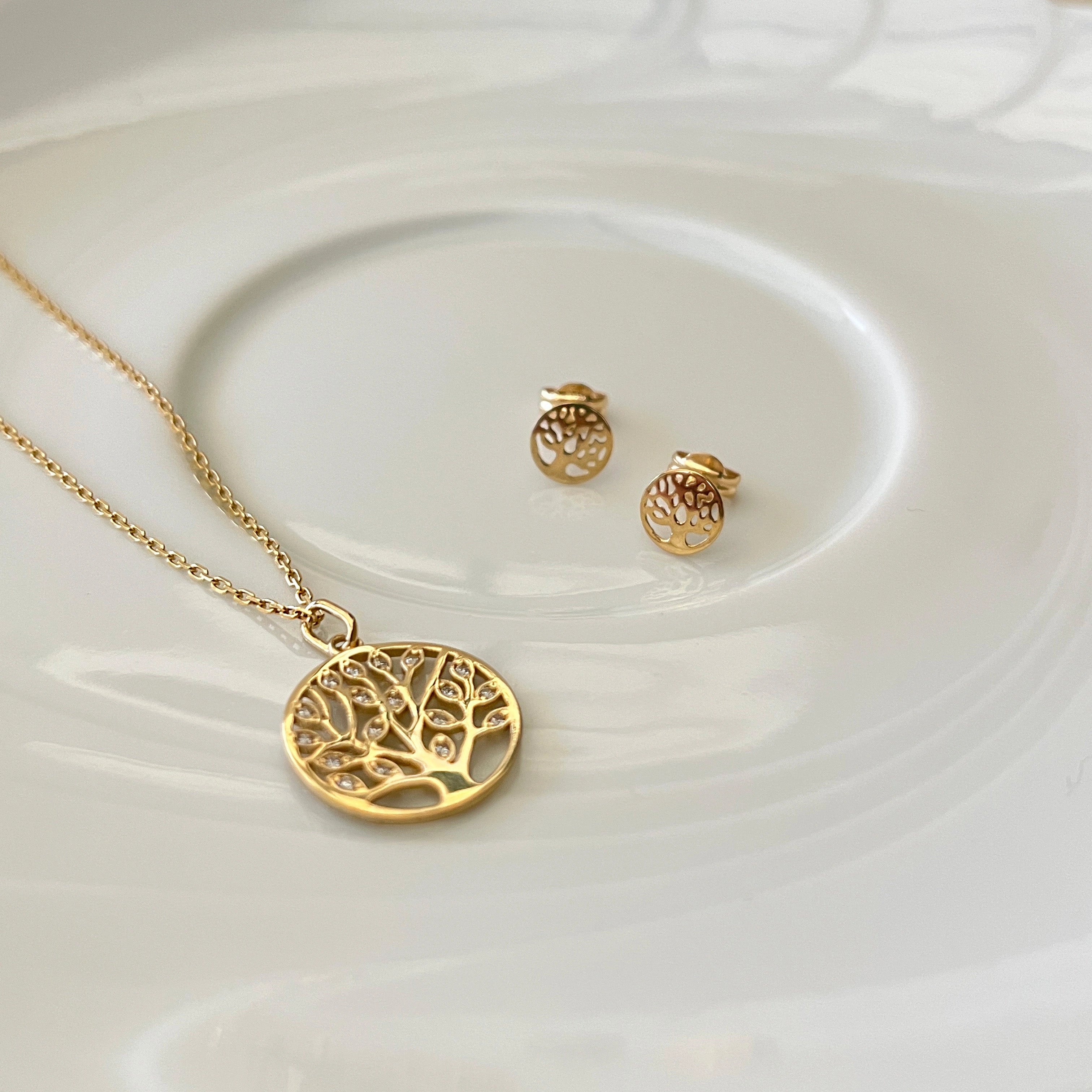 9 Karat Livets Træ Vedhæng