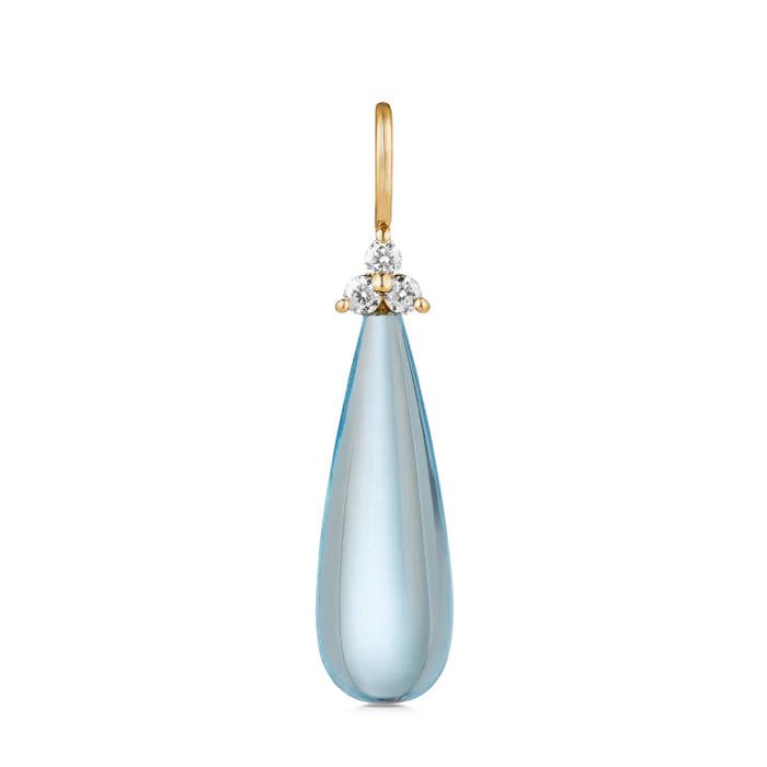 Fryd Sky Blue vedhæng - 18kt Rødguld