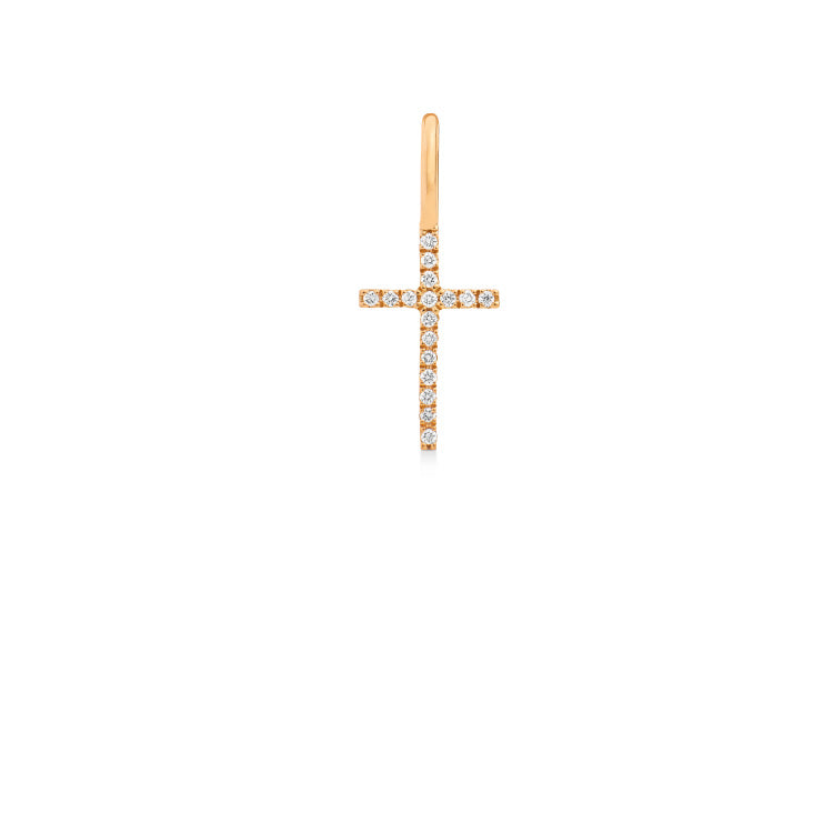 Symbols Kors Diamant vedhæng - 18kt Rødguld