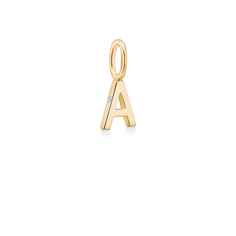 My A vedhæng - 18kt Rødguld