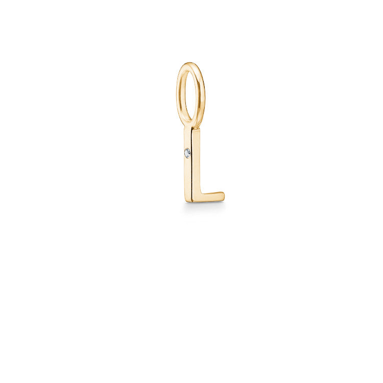 My L vedhæng - 18kt Rødguld