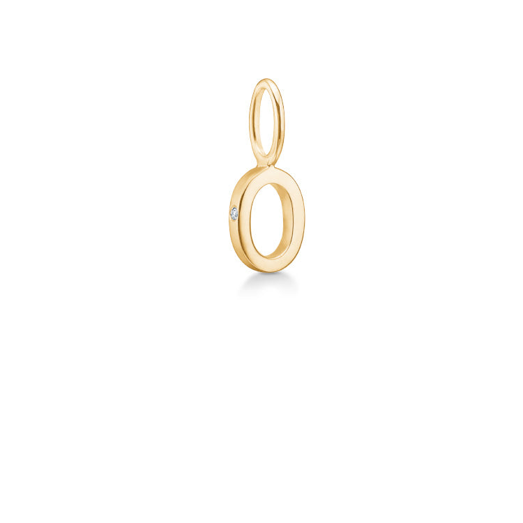 My O vedhæng - 18kt Rødguld