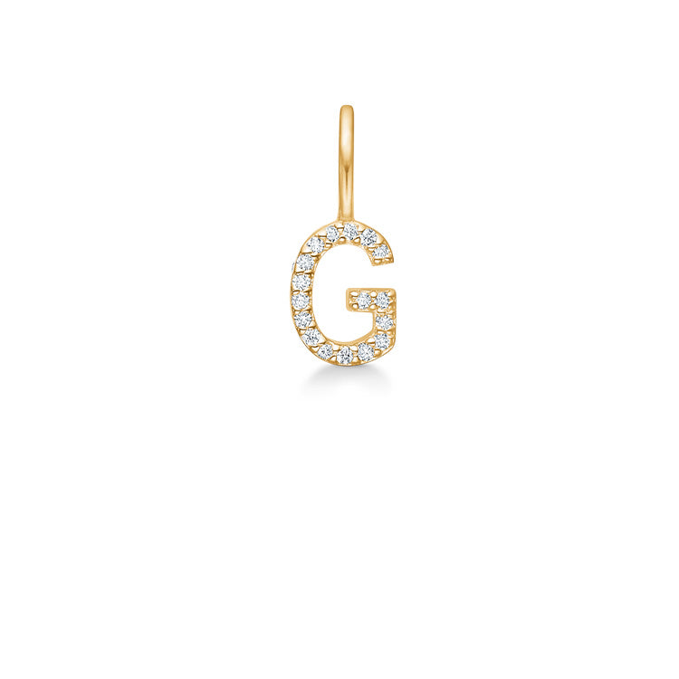 My G diamant vedhæng - 18kt Rødguld