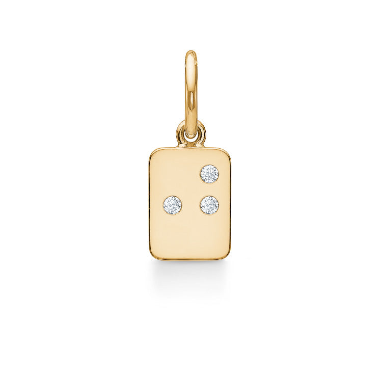 My Secret J vedhæng - 18kt Rødguld