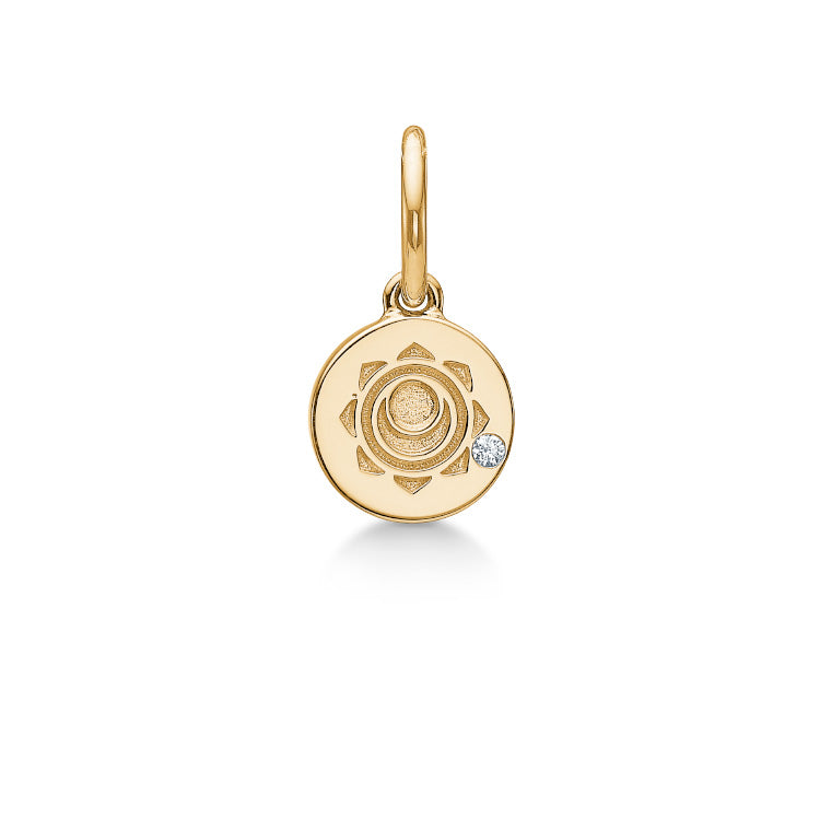Inner Peace Harachakra vedhæng - 18kt Rødguld