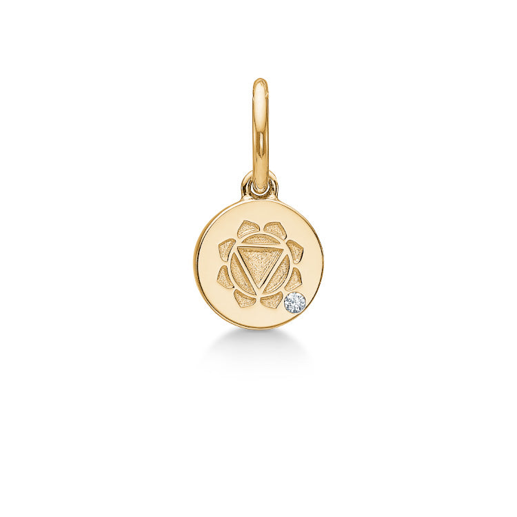 Inner Peace Solar Plexus Chakra vedhæng - 18kt Rødguld