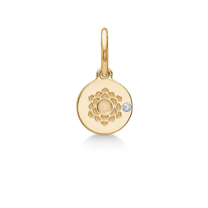 Inner Peace Kronechakra vedhæng - 18kt Rødguld
