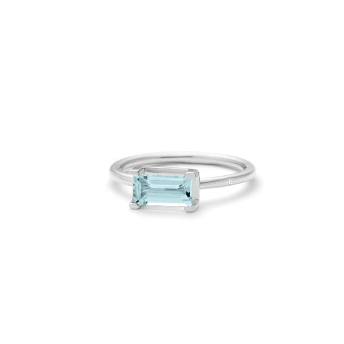 Nord Blue ring - 18kt Hvidguld