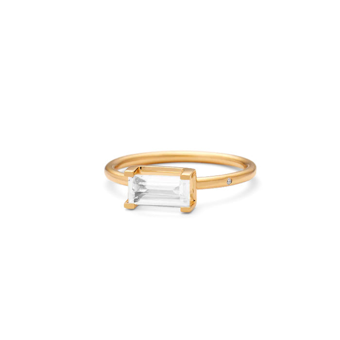 Nord White ring - 18kt Rødguld