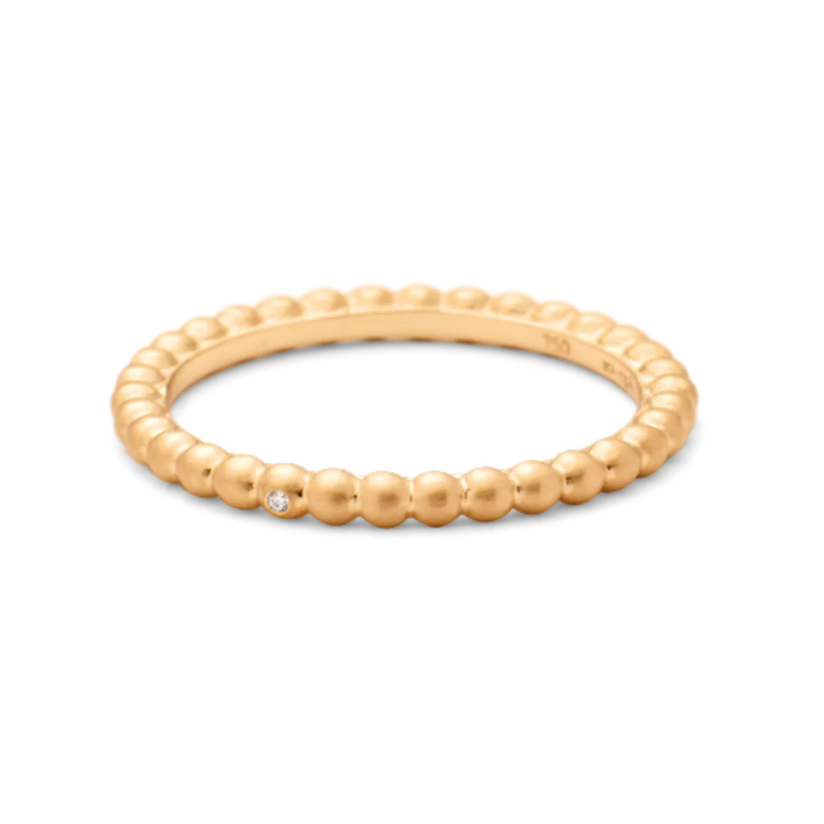 Orbit Dot ring - 18kt Rødguld