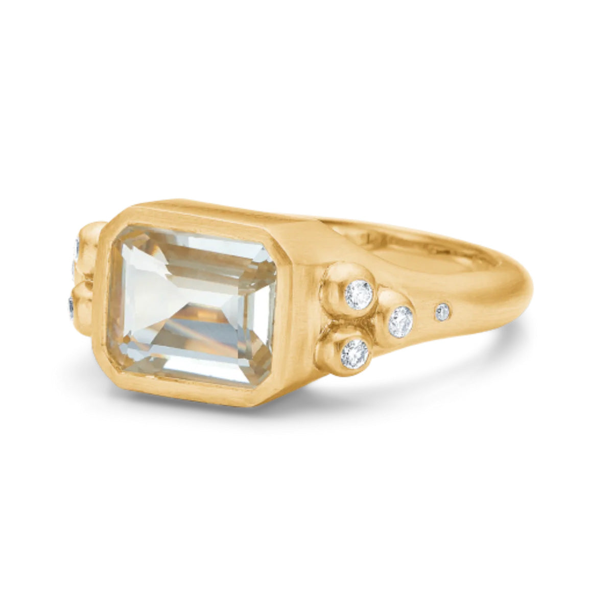 Orbit Octagon ring - 18kt Rødguld