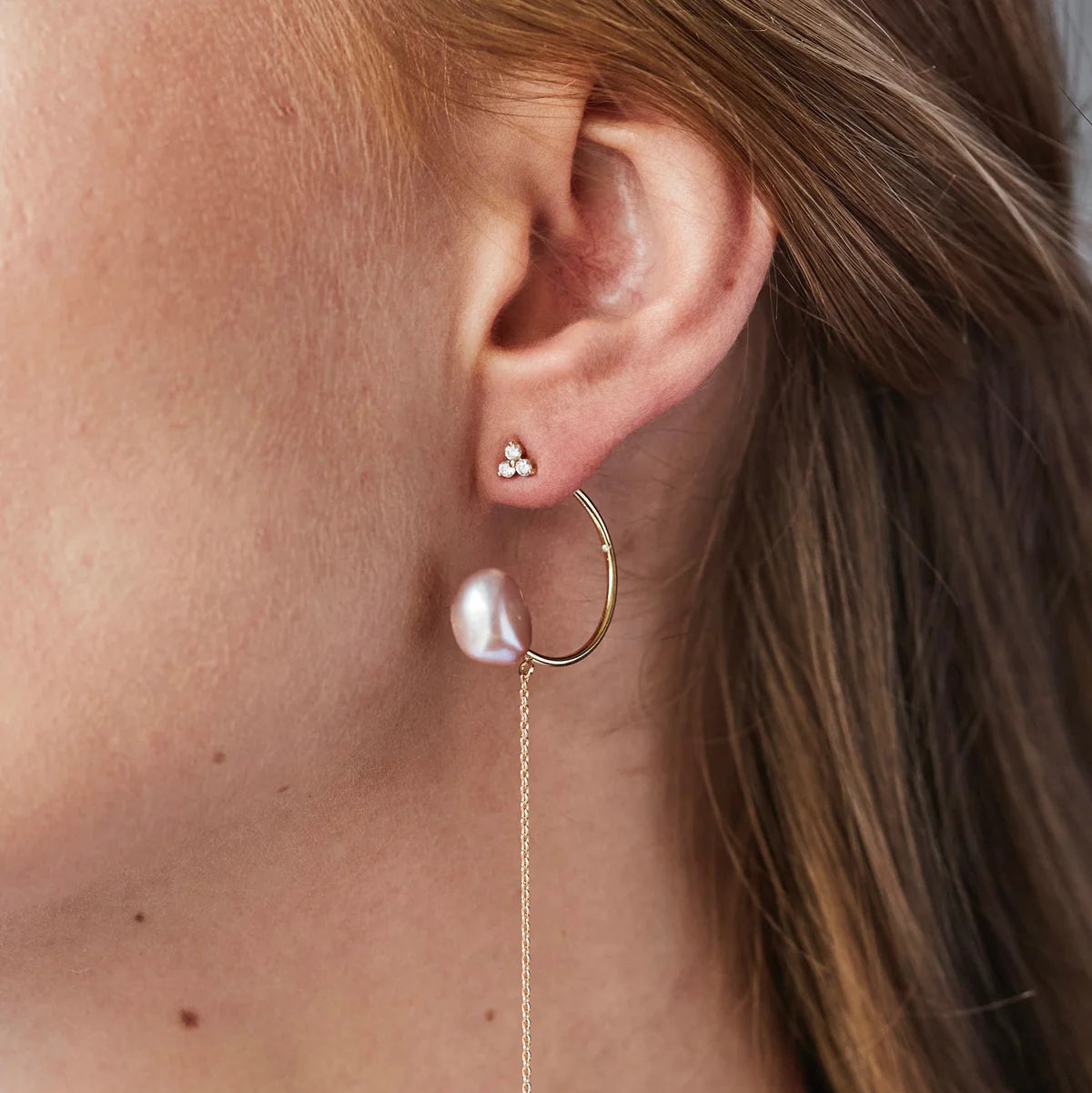 Fryd Diamant ørestik S - 18kt Hvidguld