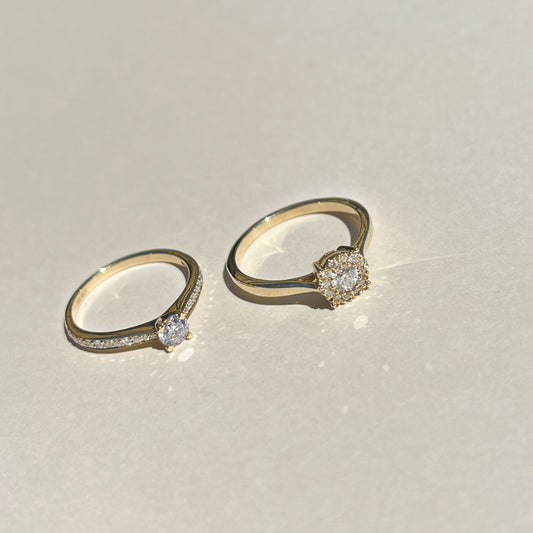 14 Karat Solitaire Ring