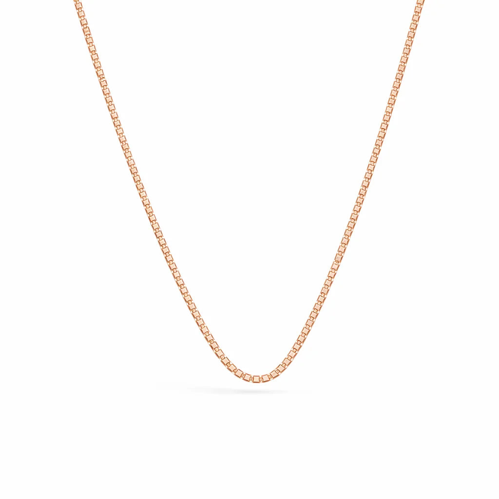 Rosaforgyldt Venezia Kæde