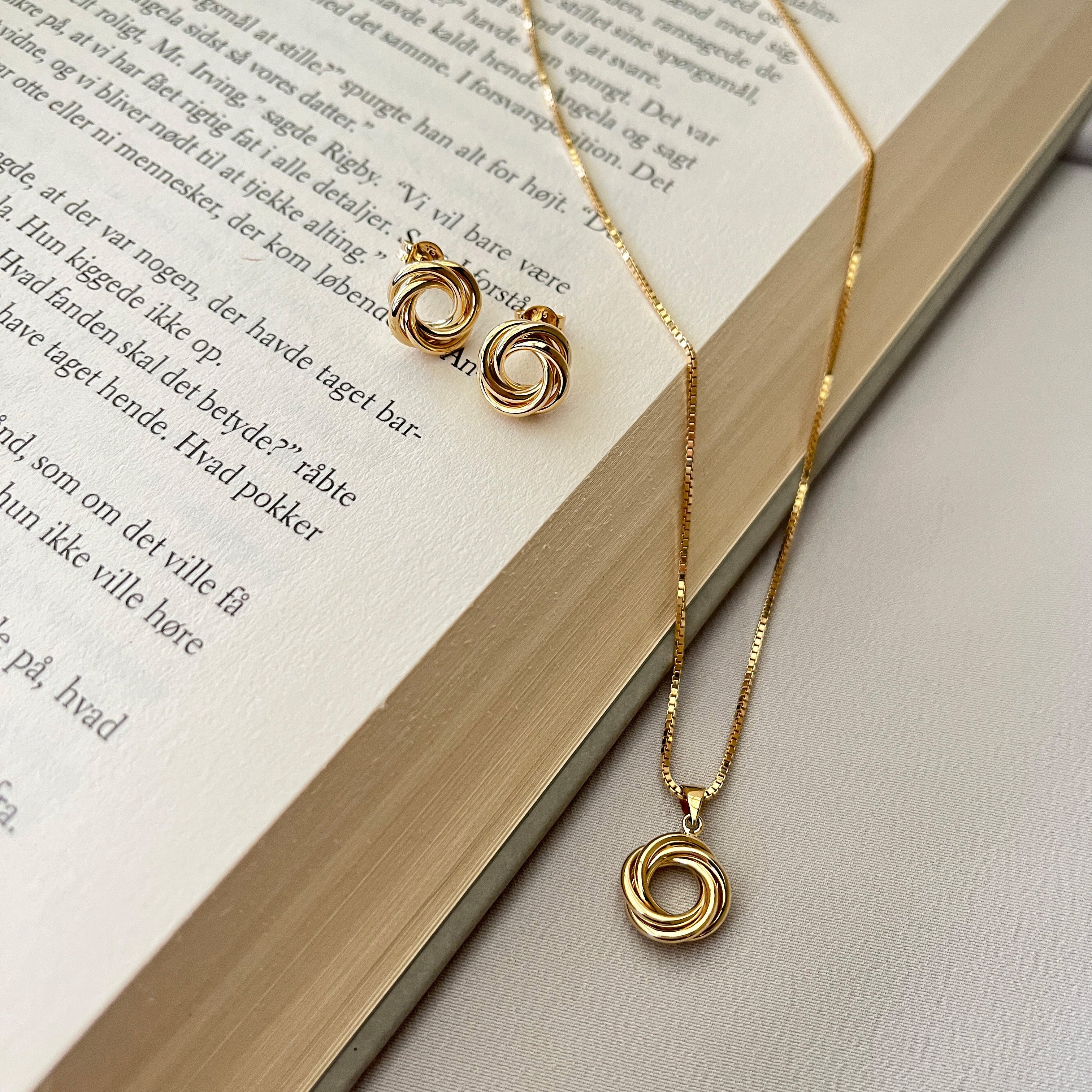 9 Karat Cirkel Øreringe