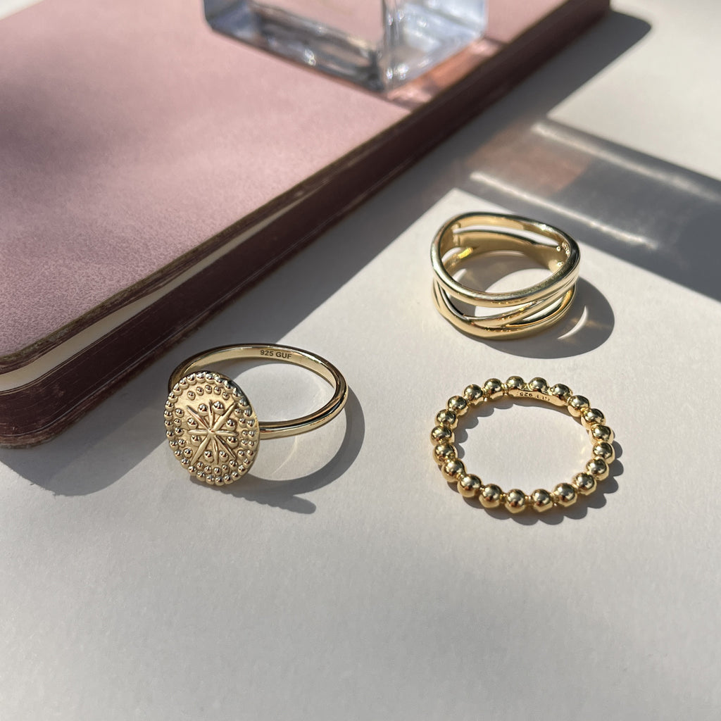 Forgyldt Twist Ring