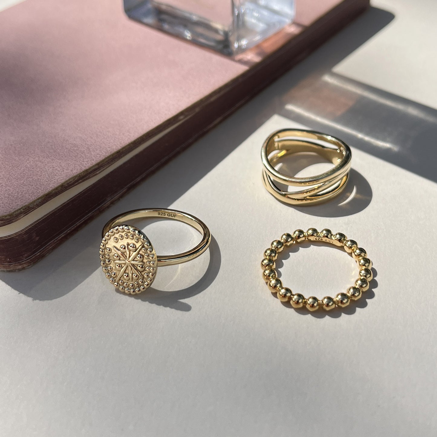 Forgyldt Twist Ring
