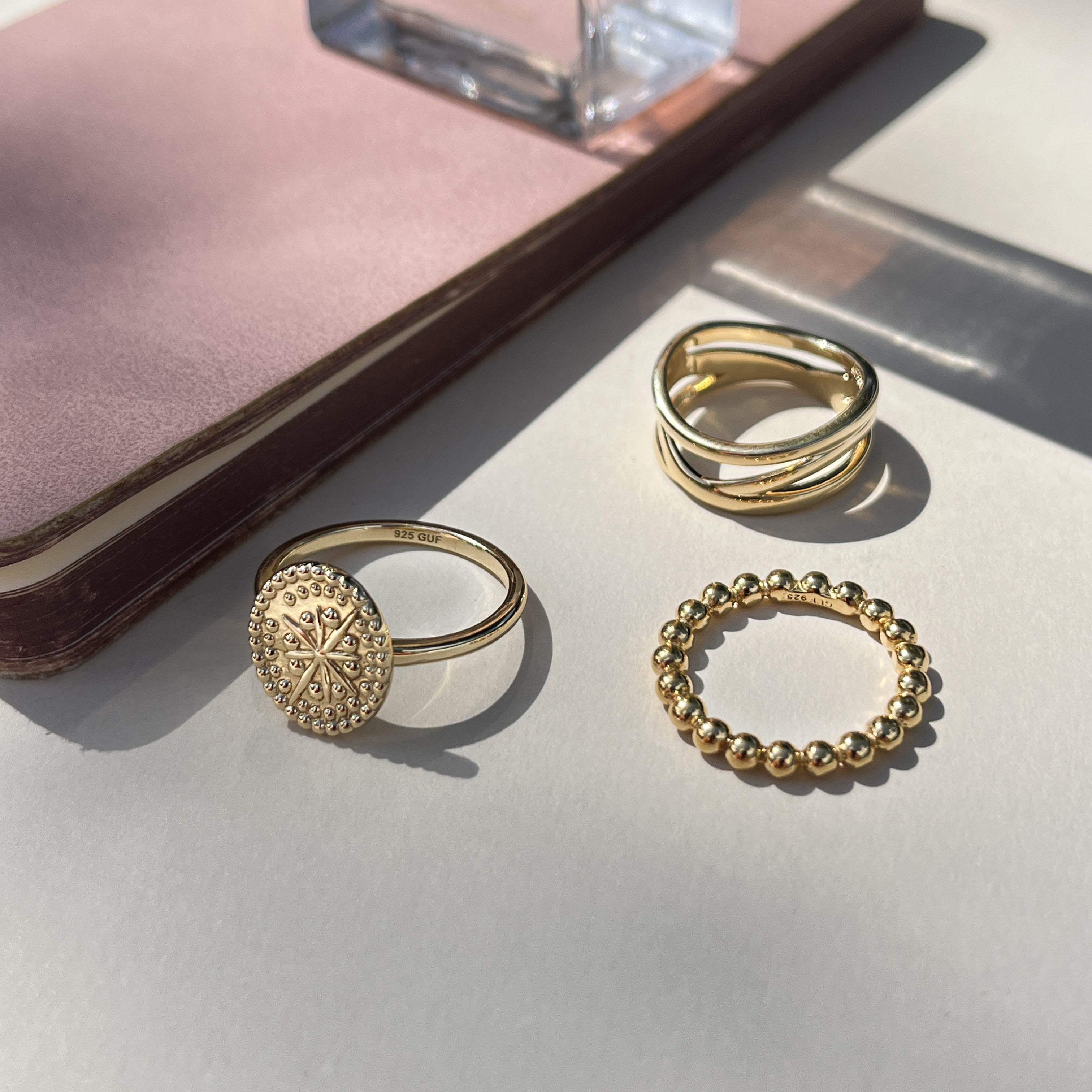Forgyldt Twist Ring