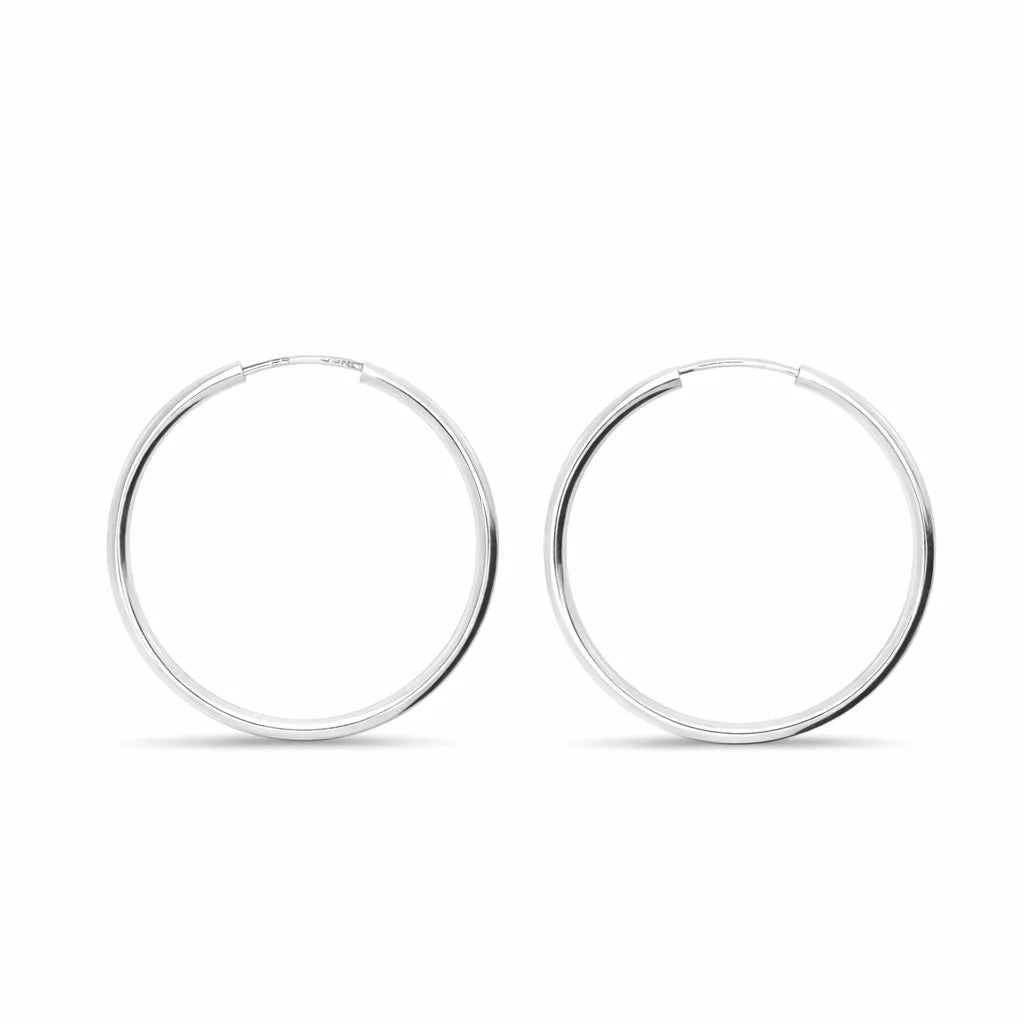 Sølv Creoler 50mm