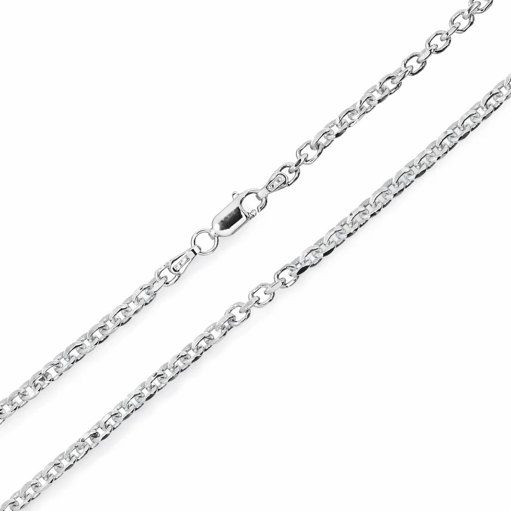 Sølv Anker Facet Kæde 3mm
