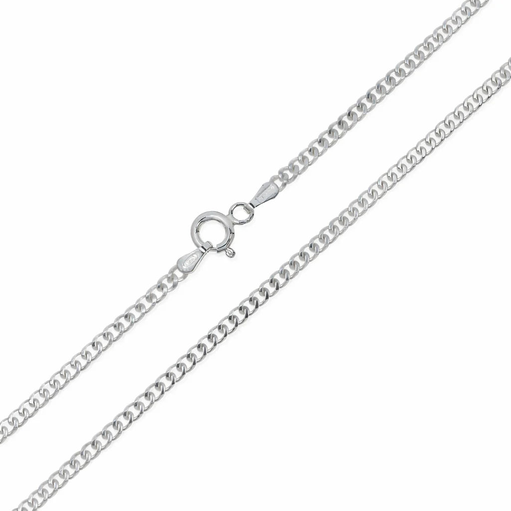 Sølv Panser Kæde 2,5mm