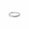 Sofia – elegant sølvring med snoet design