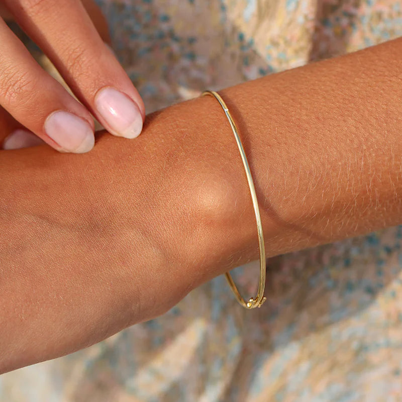 Raw armring - 18kt Rødguld
