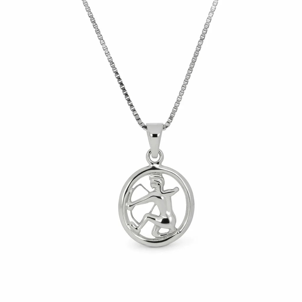 Stjernetegn sølv halskæde Skytte