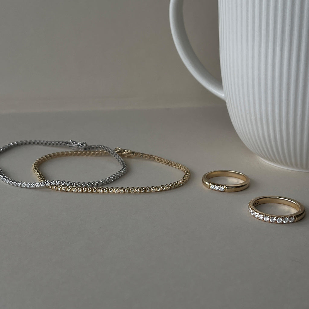 14 Karat Alliancering 0,50 ct.