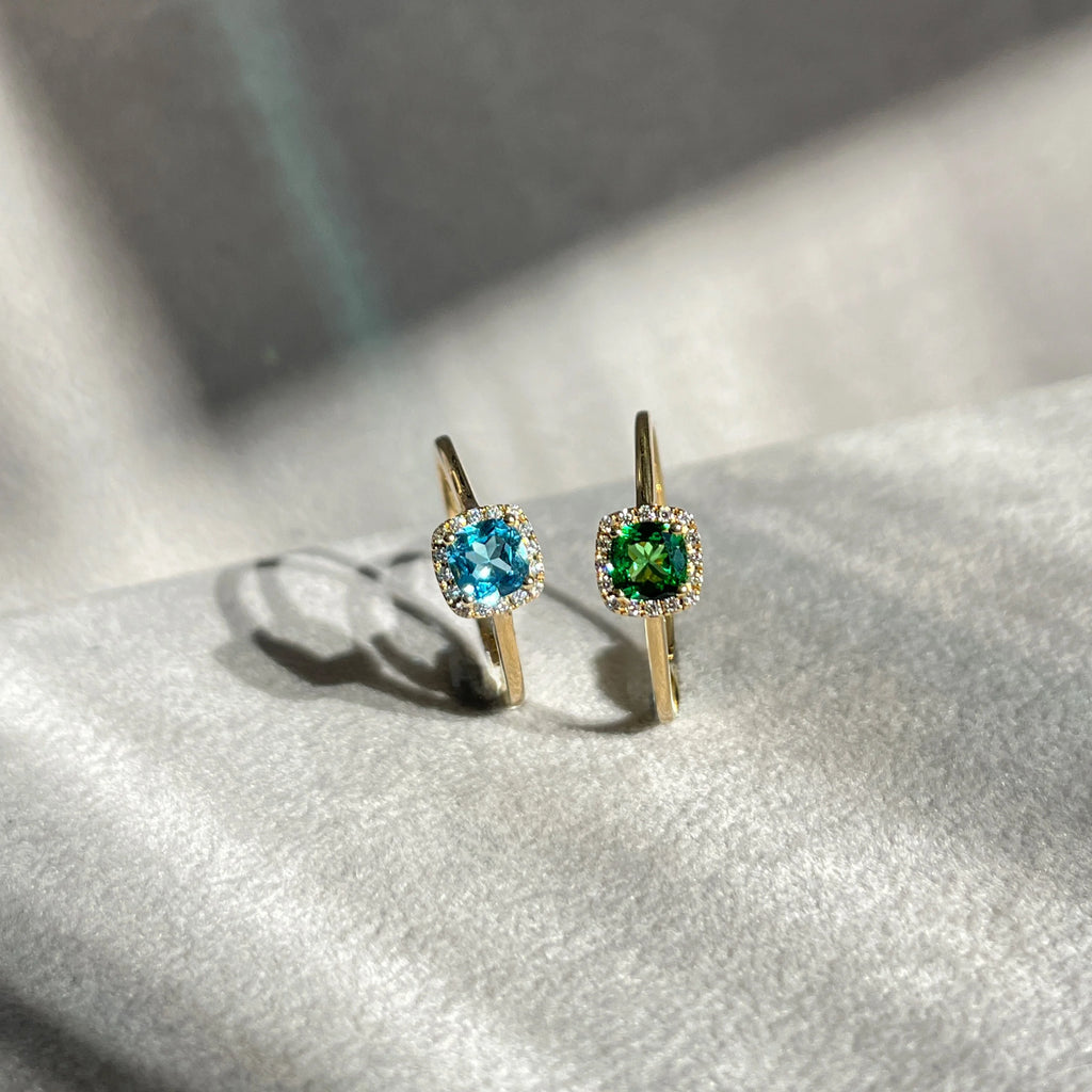 14 Karat Topas Roset Ring