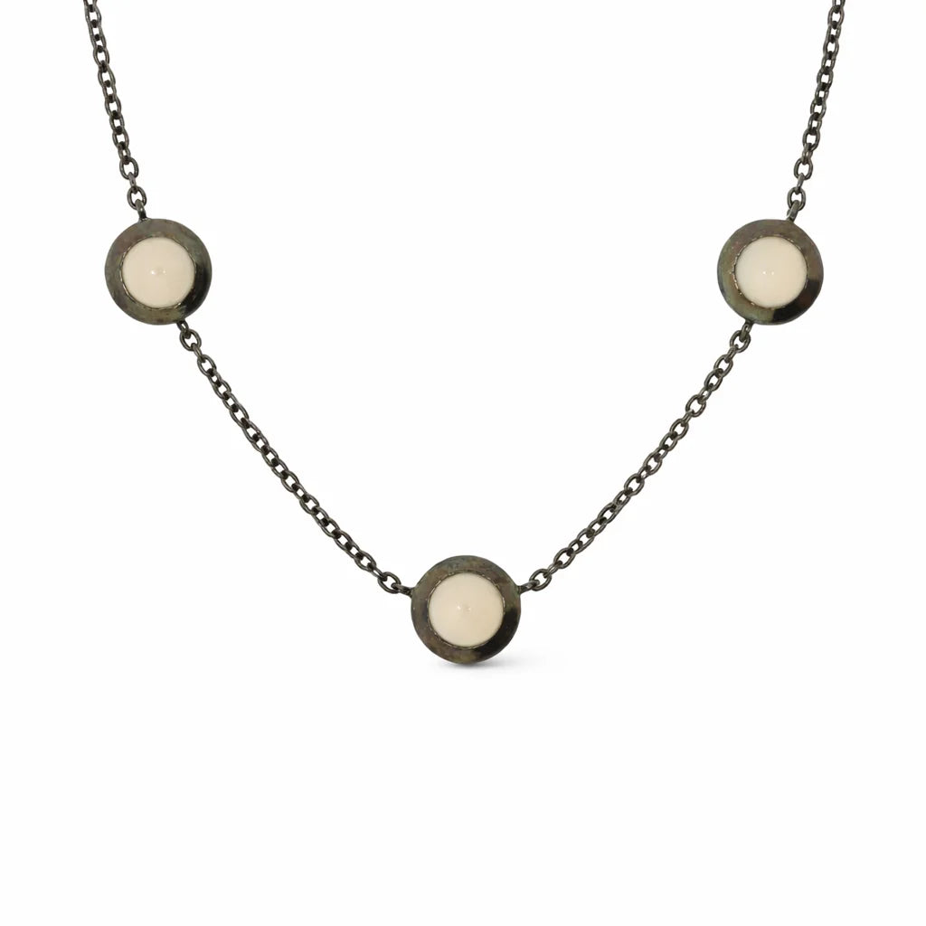 Oxyderet Lyserød Halskæde